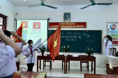 Đại hội chi đội trường THCS Ninh Thành