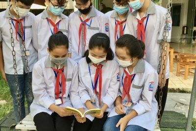 Hưởng ứng ngày hội đọc sách Liên đội trường THCS Ninh Thành tổ chức tuyên truyền và giới thiệu sách